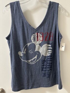 Disney Navy Blue Mickey Mouse 'Since 1928' Tank Top